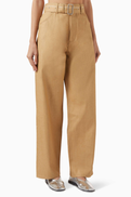 Jil Sander Belted Jeans in Denim
