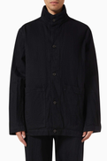 Studio Nicholson District Jacket in Crinkle Denim
