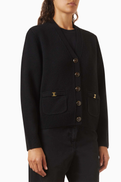 Coach Heritage C Cardigan in Wool