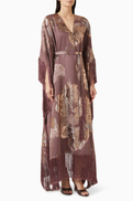 Taller Marmo Dawn Royale Kaftan in Fil Coupe