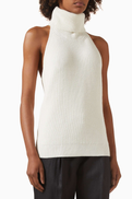 12 STOREEZ Open-back Top in Merino-wool