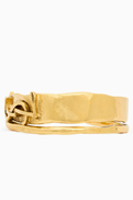 SAINT LAURENT Cassandre Double Cuff Bracelet