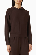 Eterne Shrunken Hoodie Sweatshirt in Cotton