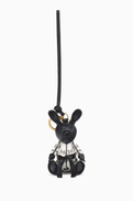 MCM Aren Taekwondo Rabbit Charm in Visetos Canvas