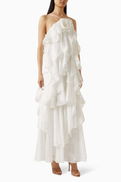Aje Merritt Embroidered Gown