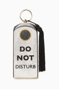 Judith Leiber Rectangle Dome Do Not Disturb Clutch Bag