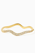 Missoma Molten Snow Crystal Hinged Bangle
