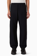 Giorgio Armani Embroidered Logo Sweatpants in Mesh