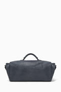 Giorgio Armani Vintage-effect Duffel Bag in Pebbled Nappa Leather