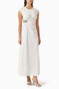 Christopher Esber Mineral Stone Ruched Tank Dress in Jersey