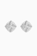 Heaven Mayhem Wind Stud Earrings in Silver-plated Stainless Steel