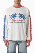 Represent Pegasus Long Sleeve T-shirt in Cotton Mesh