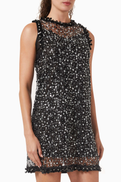 Maje Sequin-embellished Mini Dress