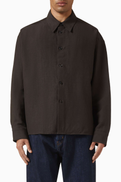 Studio Nicholson Check-print Shirt in Cotton Blend