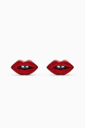 MARC JACOBS Lips Stud Earrings in Plated Brass