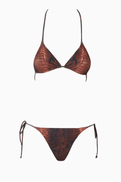 Jean Paul Gaultier Python-print Bikini Set