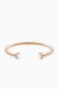 PIAGET Possession Pearl & Diamond Open Bangle in 18kt Rose Gold
