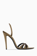 SAINT LAURENT Kate 110 Sandals in Satin
