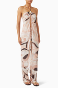 Cin Cin Coral Moonstone Drape Top