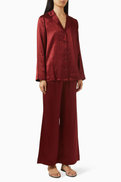 Reformation Ella Pyjama Set in Silk