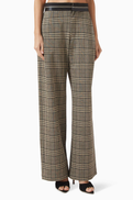 Just Bee Queen Aubrey Pants in Stretch Plaid