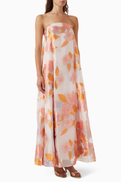 Staud Allyson Strapless Dress