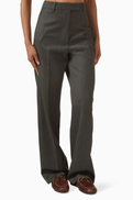 Miu Miu Straight-leg Pants in Virgin Wool