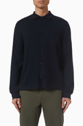 Vince Button-up Sweater in Merino Wool