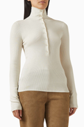 12 STOREEZ High-neck Sweater in Wool Blend