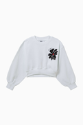 MSGM Printed Crewneck Sweatshirt