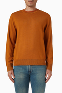 PS Paul Smith Contrast-collar Sweater in Merino Wool