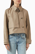 Rag & Bone Jamie Cropped Trench Coat in Cotton