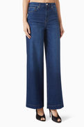 Reformation Bex Wide-leg Jeans in Stretch-denim
