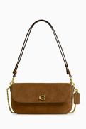 Coach Brook Flap Chain Bag in Suede