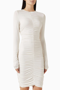 12 STOREEZ Ruched Mini Dress