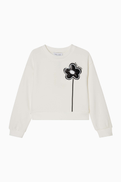 MARC JACOBS Flower Applique Sweatshirt
