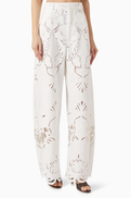 Giuseppe di Morabito Cut-out Wide-leg Pants in Lace