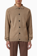 Sunspel Buttoned Cardigan in Lambswool