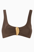 Simkhai Veyra Shell Bikini Top