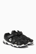Calvin Klein Logo Velcro Sandals in Rubber