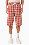 Nahmias Plaid Relaxed Shorts in Cotton