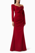 NASS Asymmetrical Neckline Gown