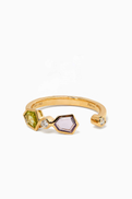 Damas Spring Rosette Ring in 18kt Yellow Gold