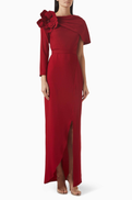 NASS Embellished 3D Floral-applique Dress