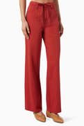 Rag & Bone Phoebe Drawstring Wide-leg Jeans