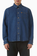 Ferragamo Button-up Shirt in Denim
