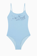 MC2 Saint Barth Cecille Logo-embellished One-piece Swimsuit