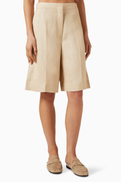 COS Tailored Wide-leg Shorts in Viscose