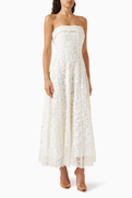 Simkhai Imogen Lace Bustier Midi Dress