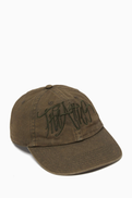 The Attico Embroidered Logo Cap in Canvas